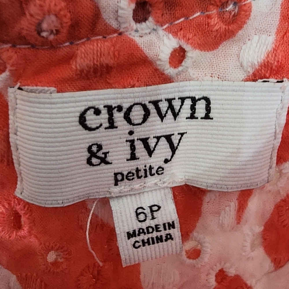 Preowned Crown & Ivy size 6p mini dress - Picture 3 of 4